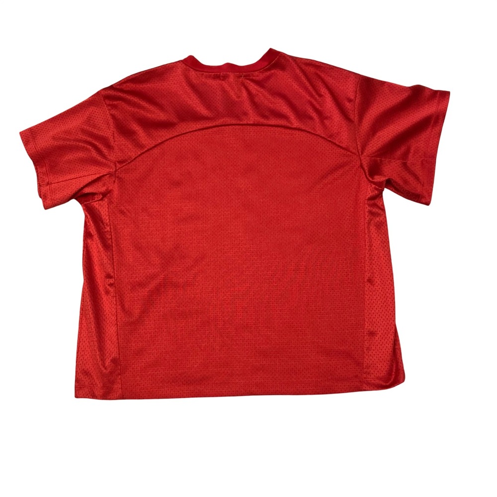 RSQ Mens Red Mesh Football Jersey Graphic T-Shirt Number 87 Size Large - Picture 3 of 5
